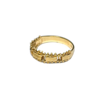 14K Gold Embellished Flex Link Ring