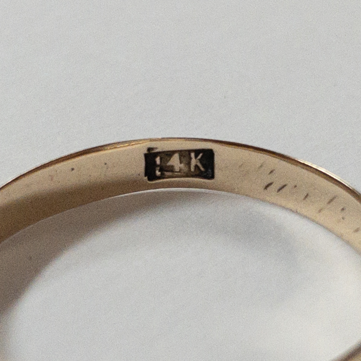 14K Gold Band Ring