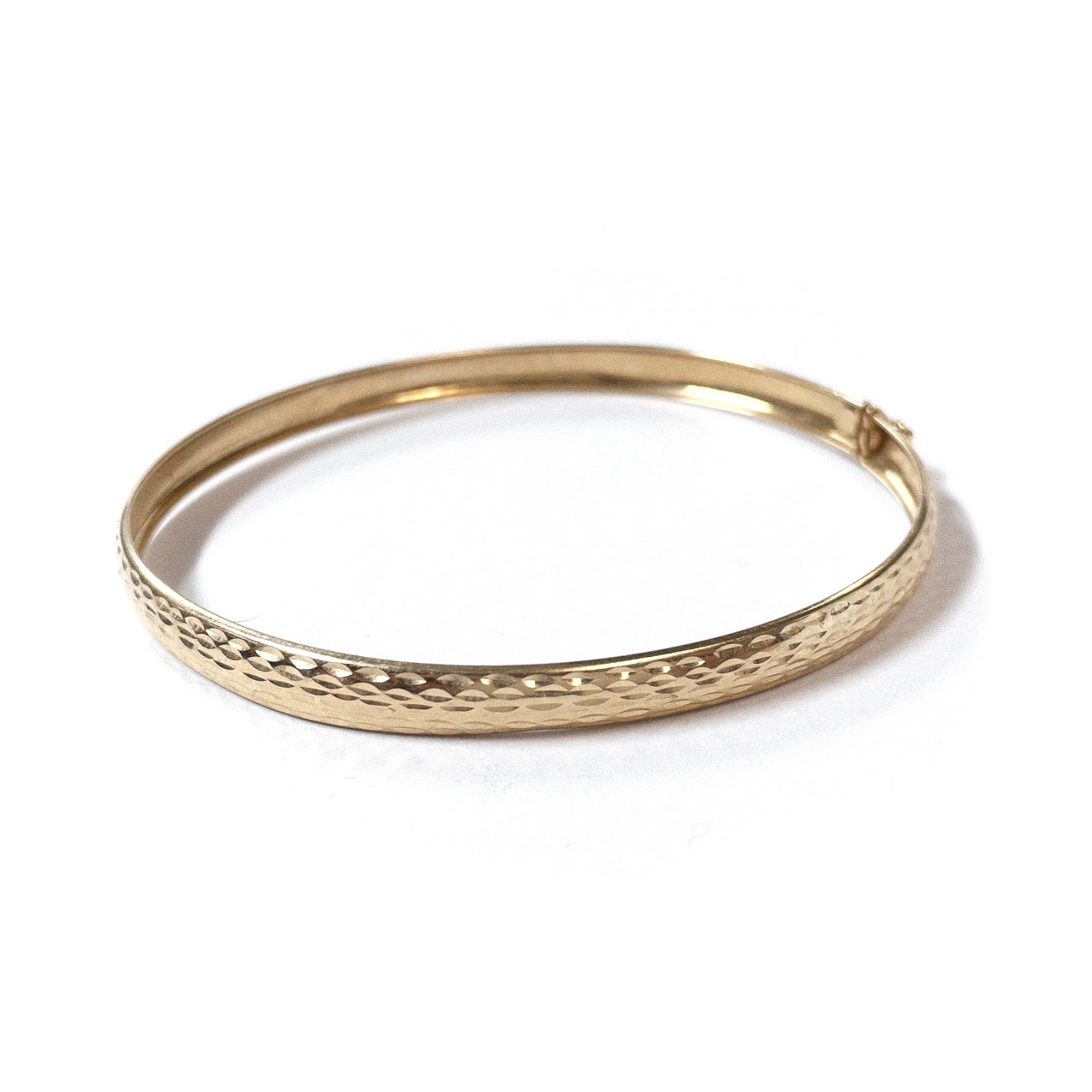 14K Yellow Gold Bangle Bracelet 2