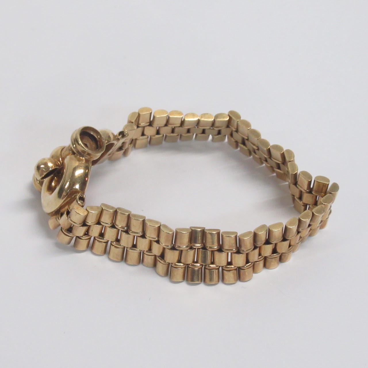 14K Gold Heavy Bracelet