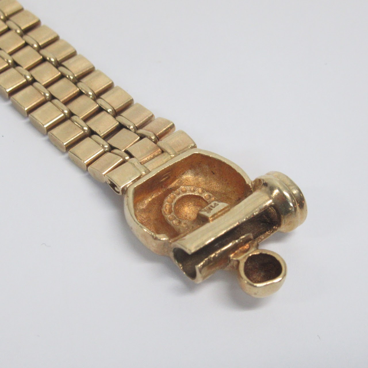 14K Gold Heavy Bracelet