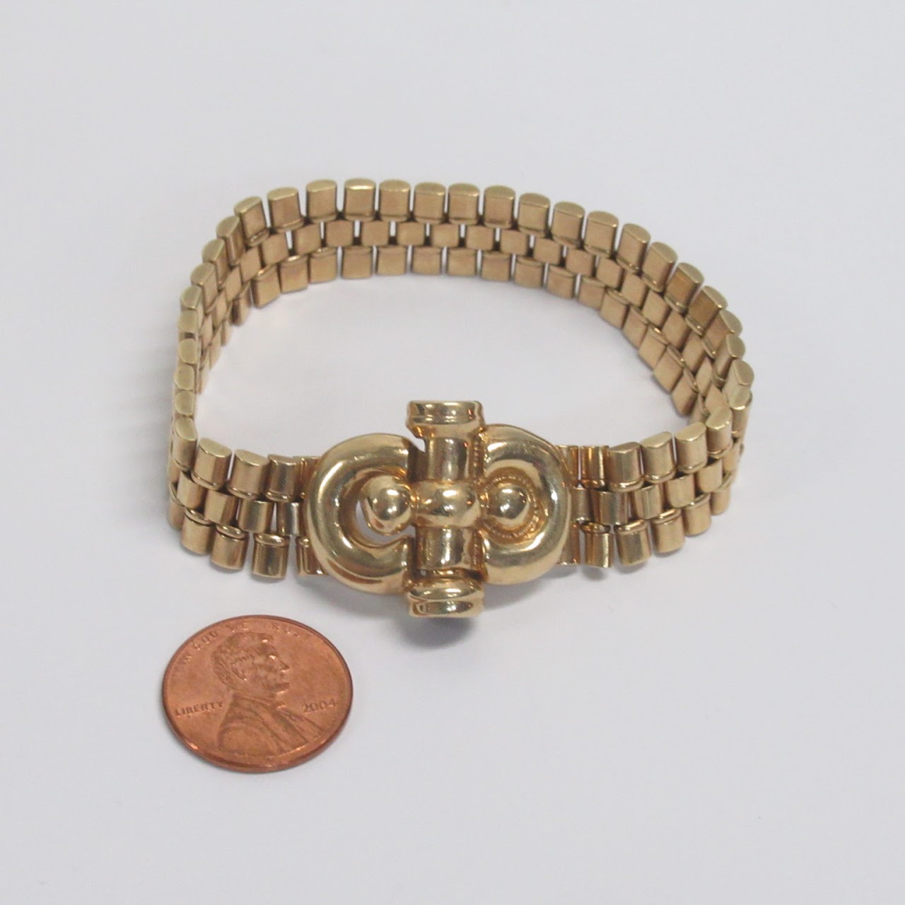 14K Gold Heavy Bracelet