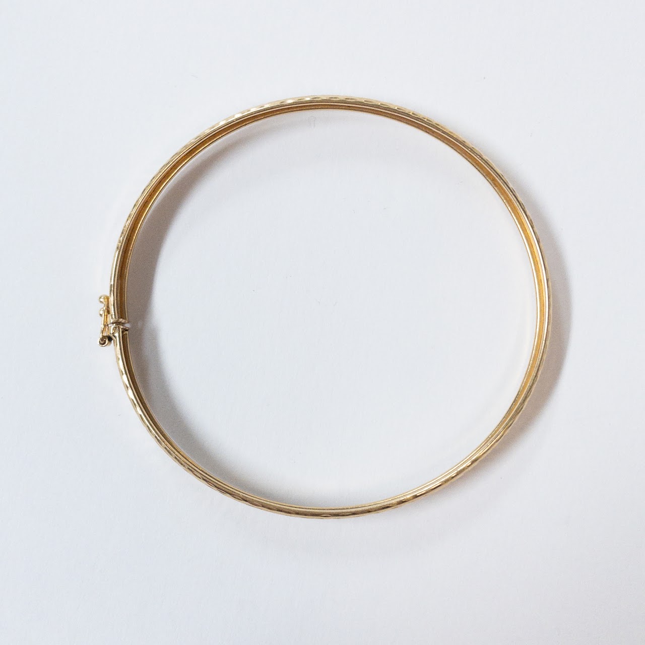 14K Yellow Gold Bangle Bracelet 1