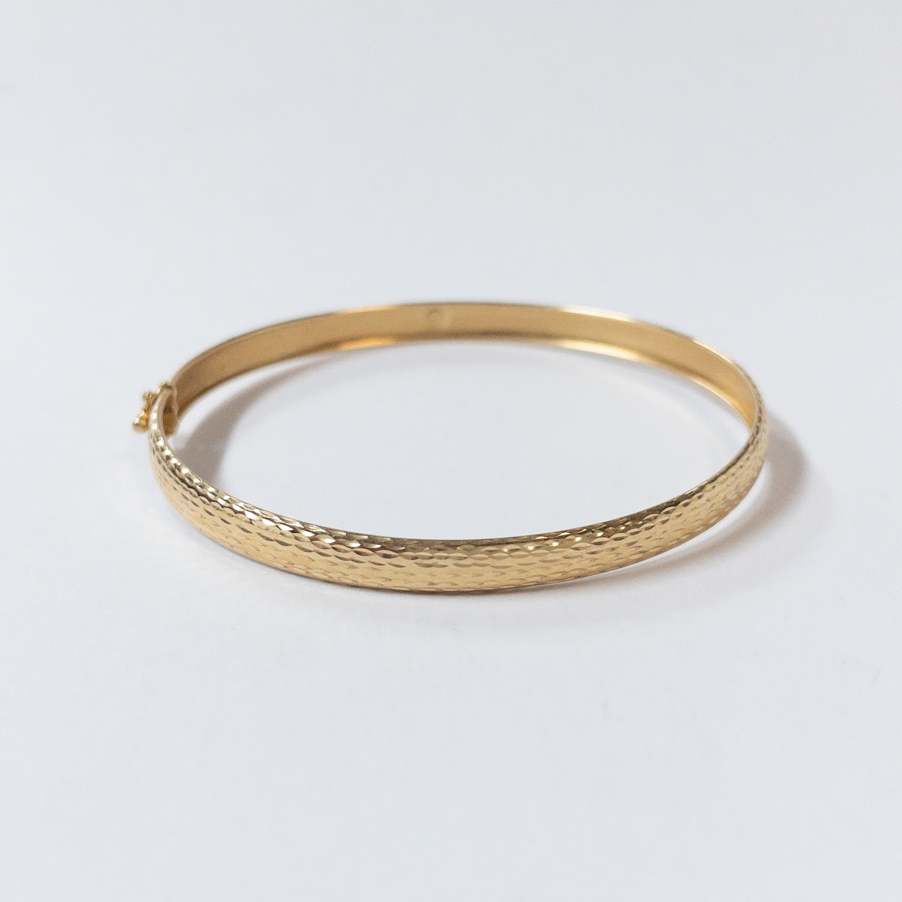 14K Yellow Gold Bangle Bracelet 1