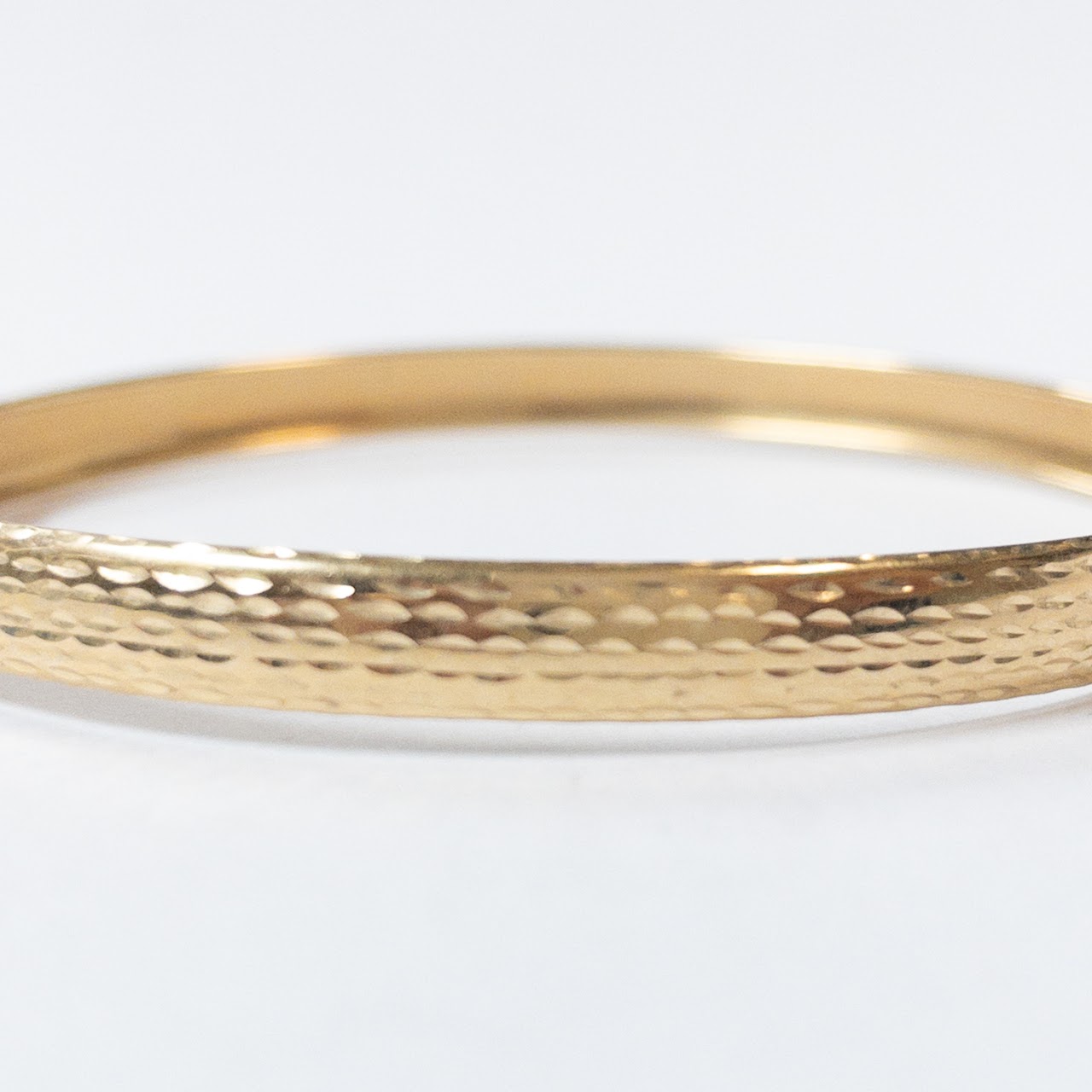 14K Yellow Gold Bangle Bracelet 1