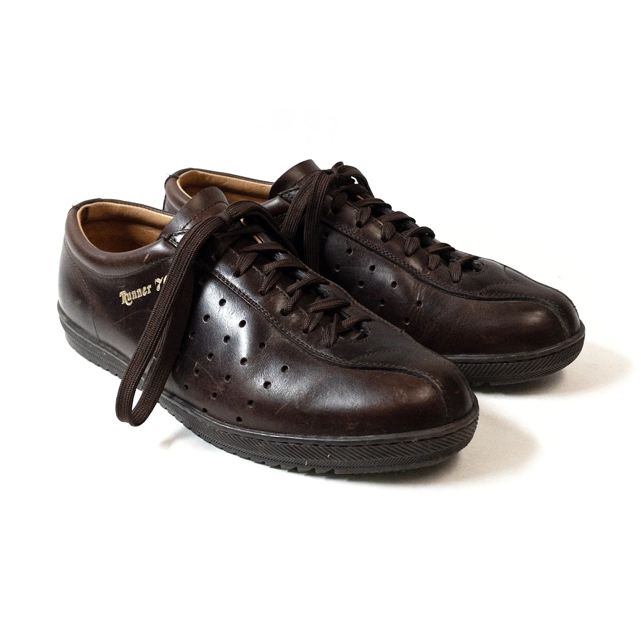 Yuketen Runner 70 Brown Leather Sneakers