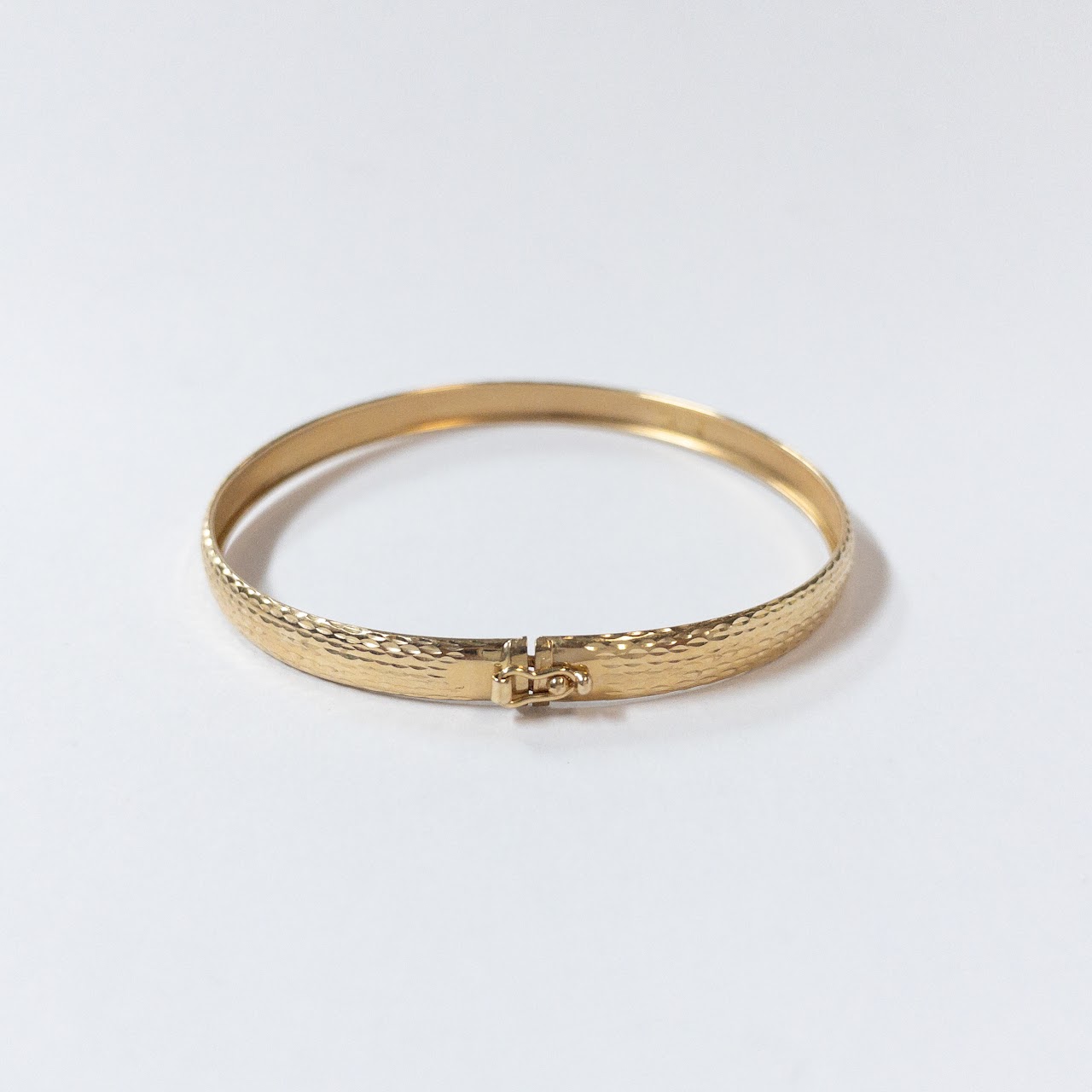 14K Yellow Gold Bangle Bracelet 1