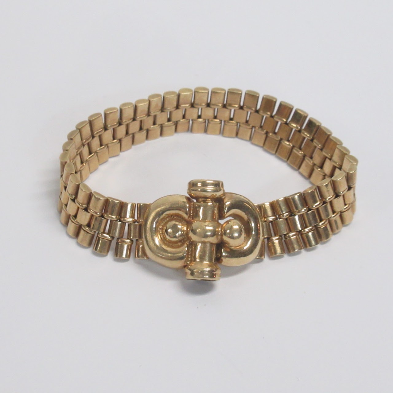 14K Gold Heavy Bracelet