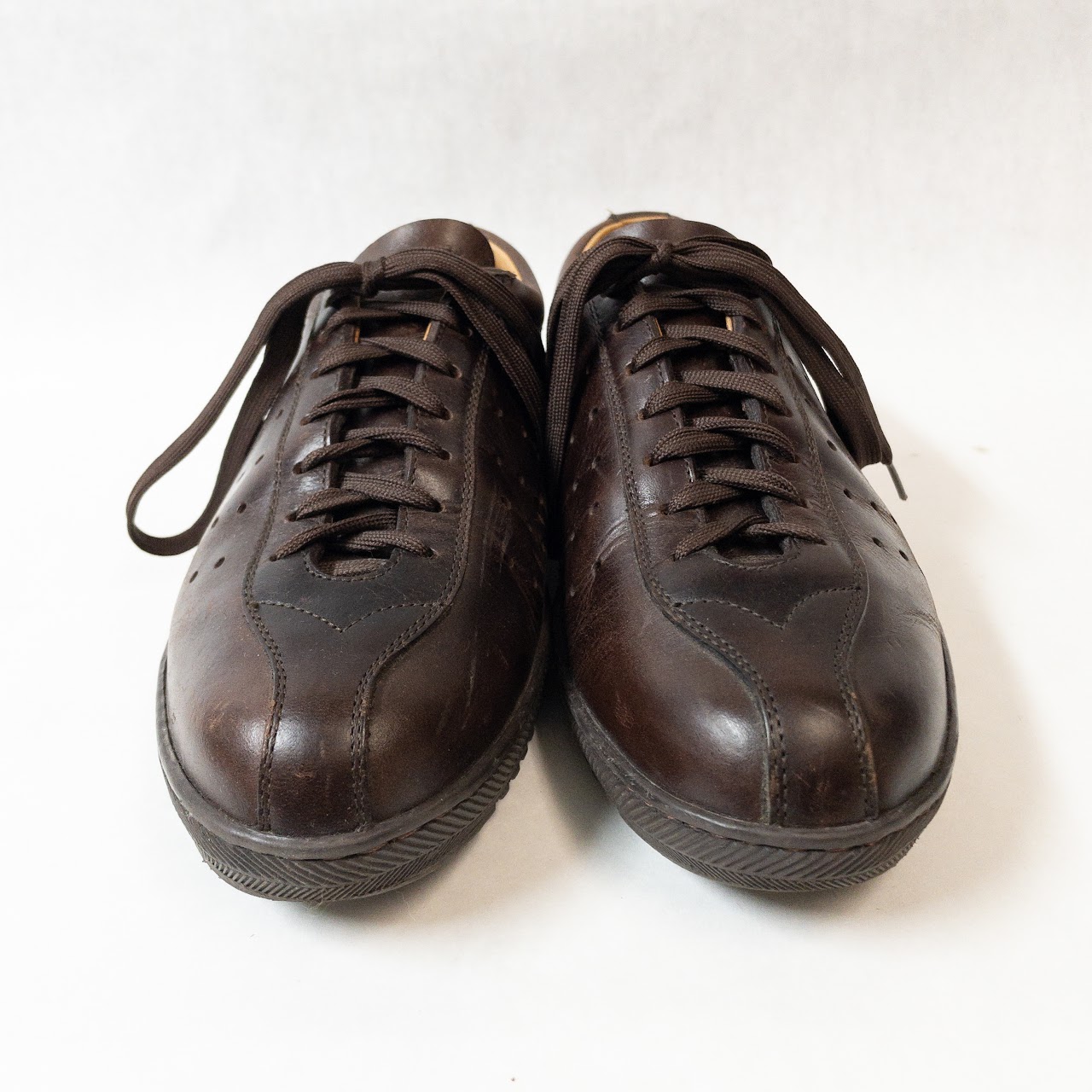 Yuketen Runner 70 Brown Leather Sneakers