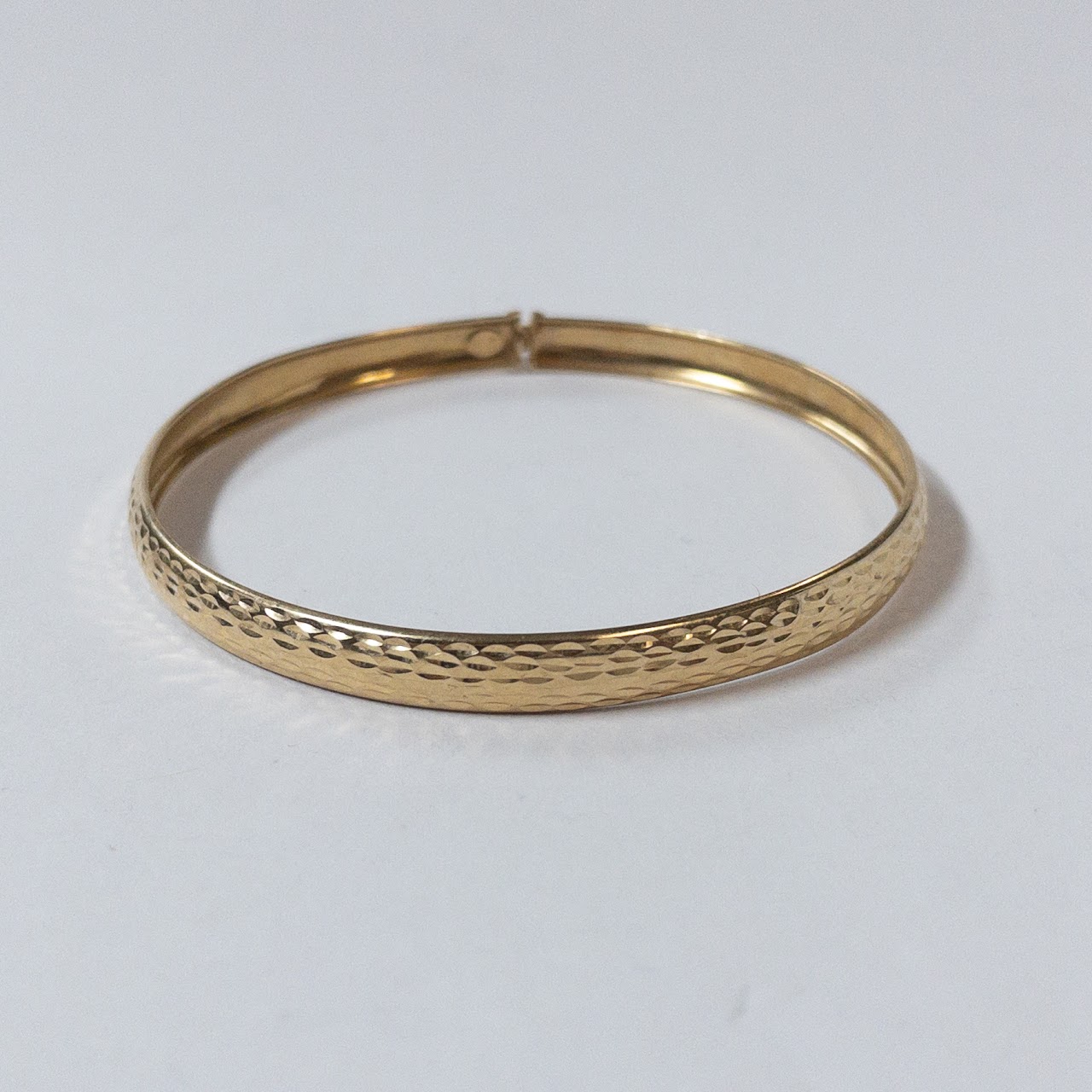 14K Yellow Gold Bangle Bracelet 2