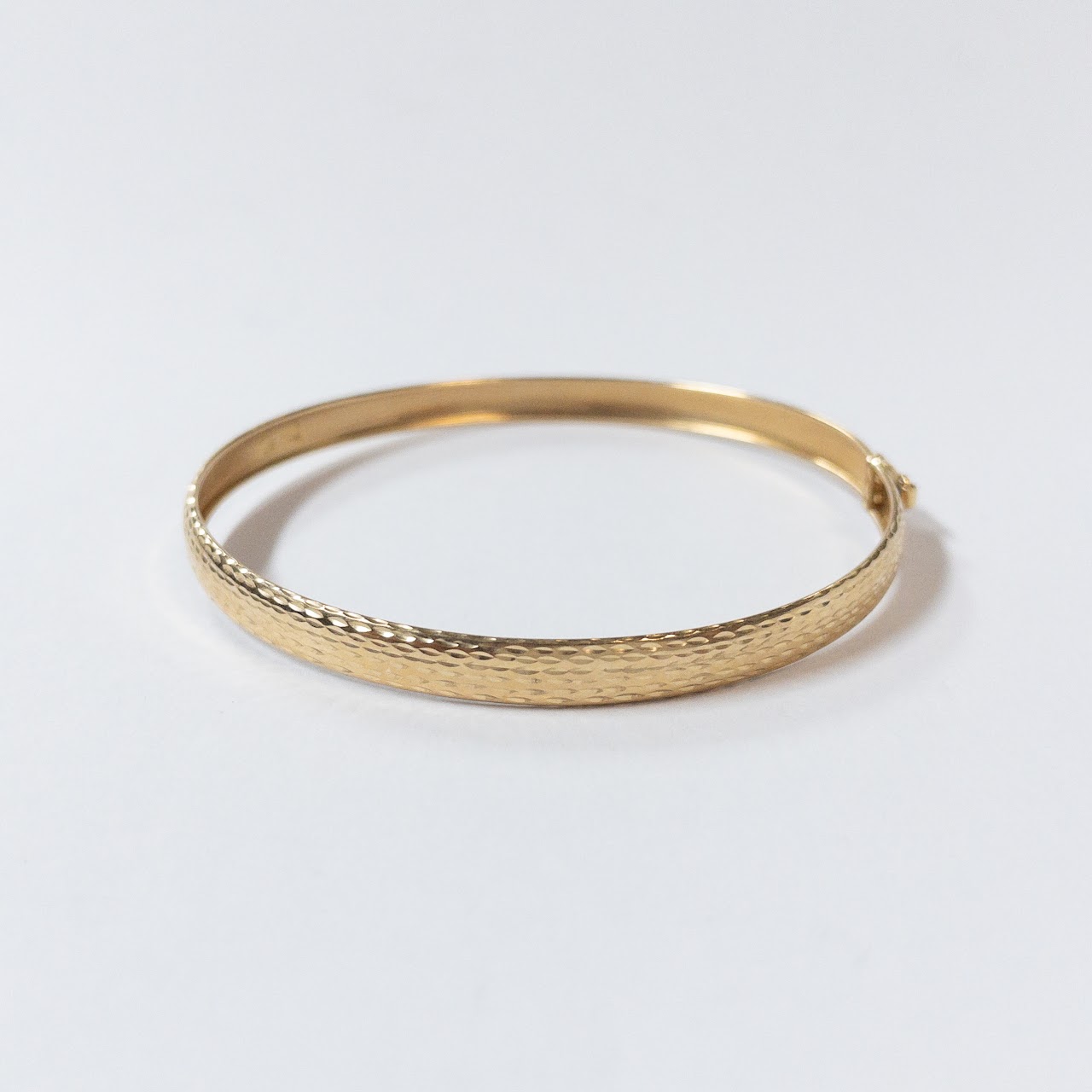 14K Yellow Gold Bangle Bracelet 1