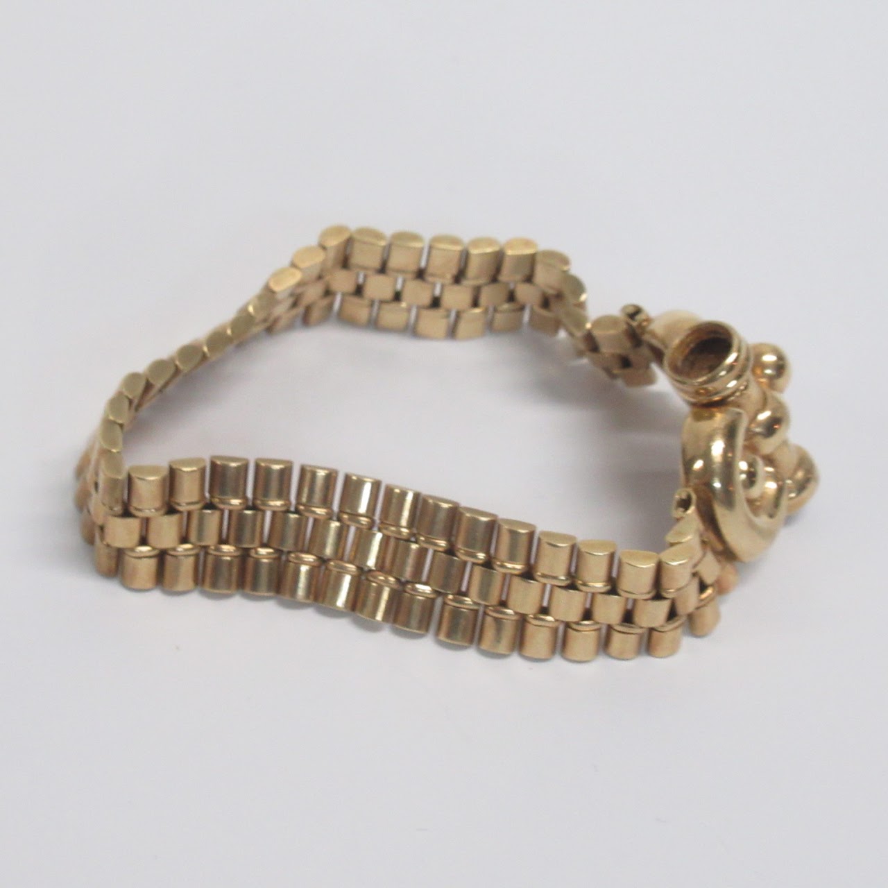 14K Gold Heavy Bracelet