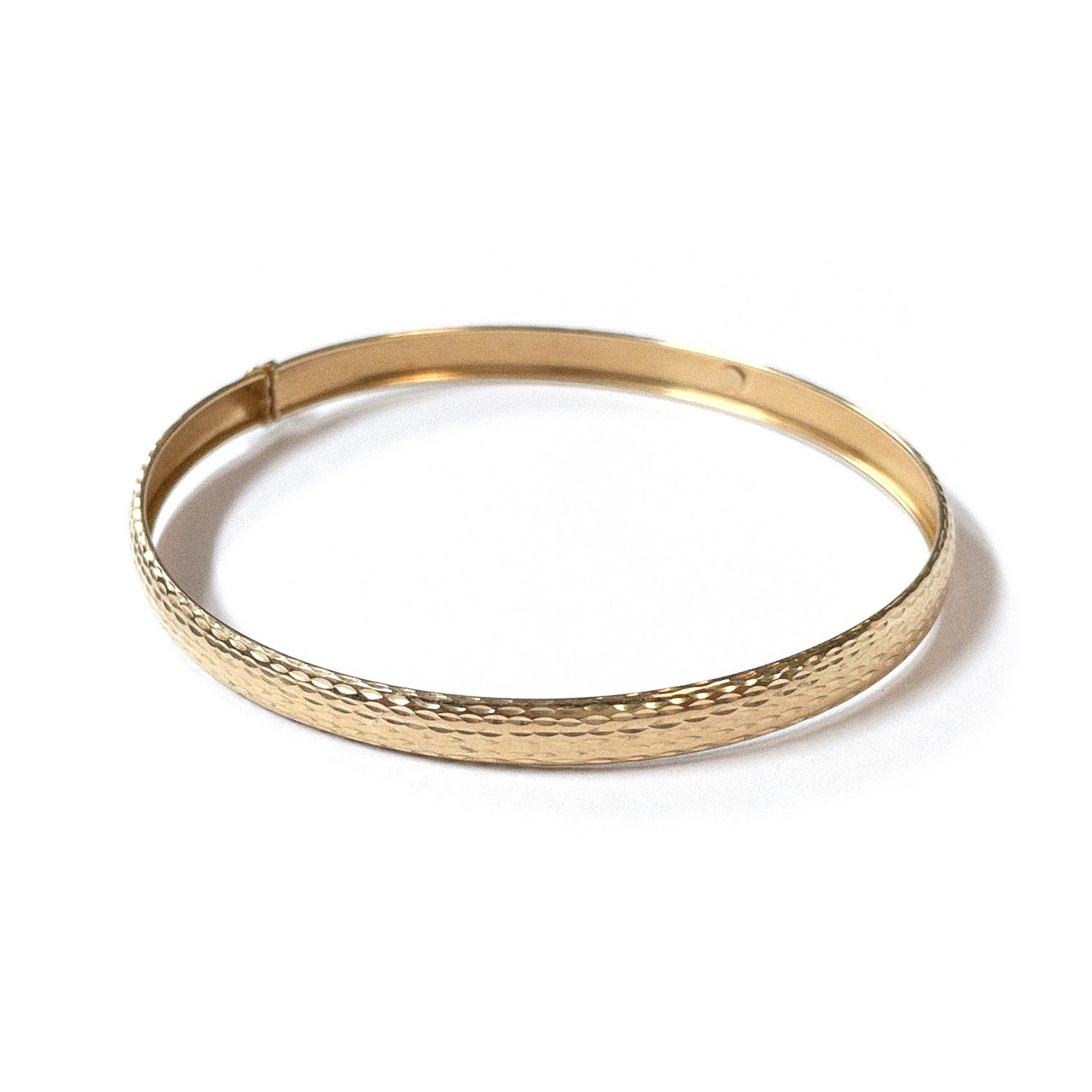 14K Yellow Gold Bangle Bracelet 1