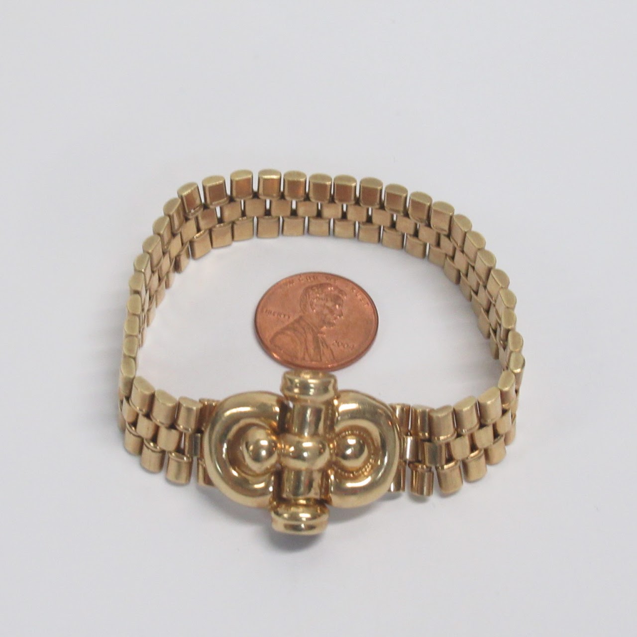 14K Gold Heavy Bracelet