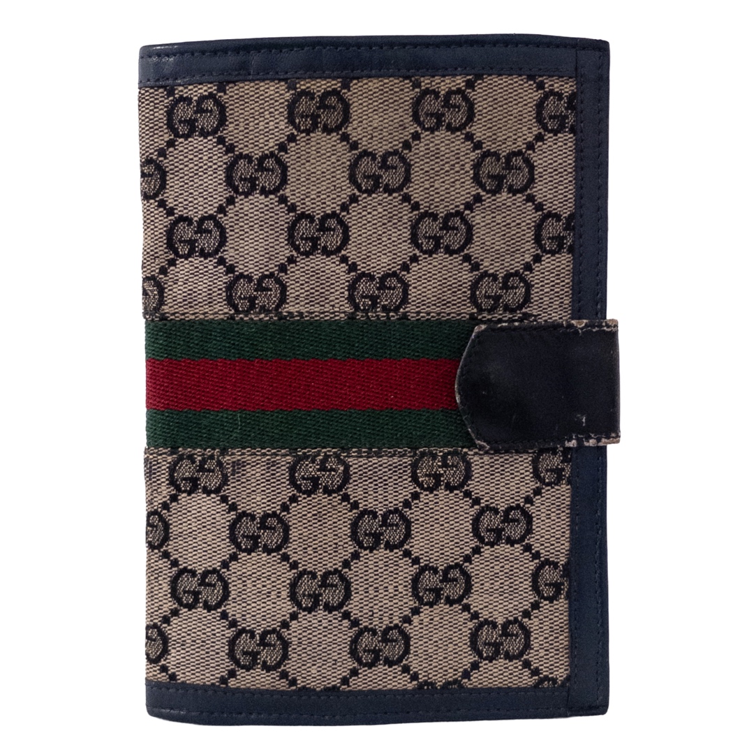 Vintage Gucci GG House Web Breast Wallet