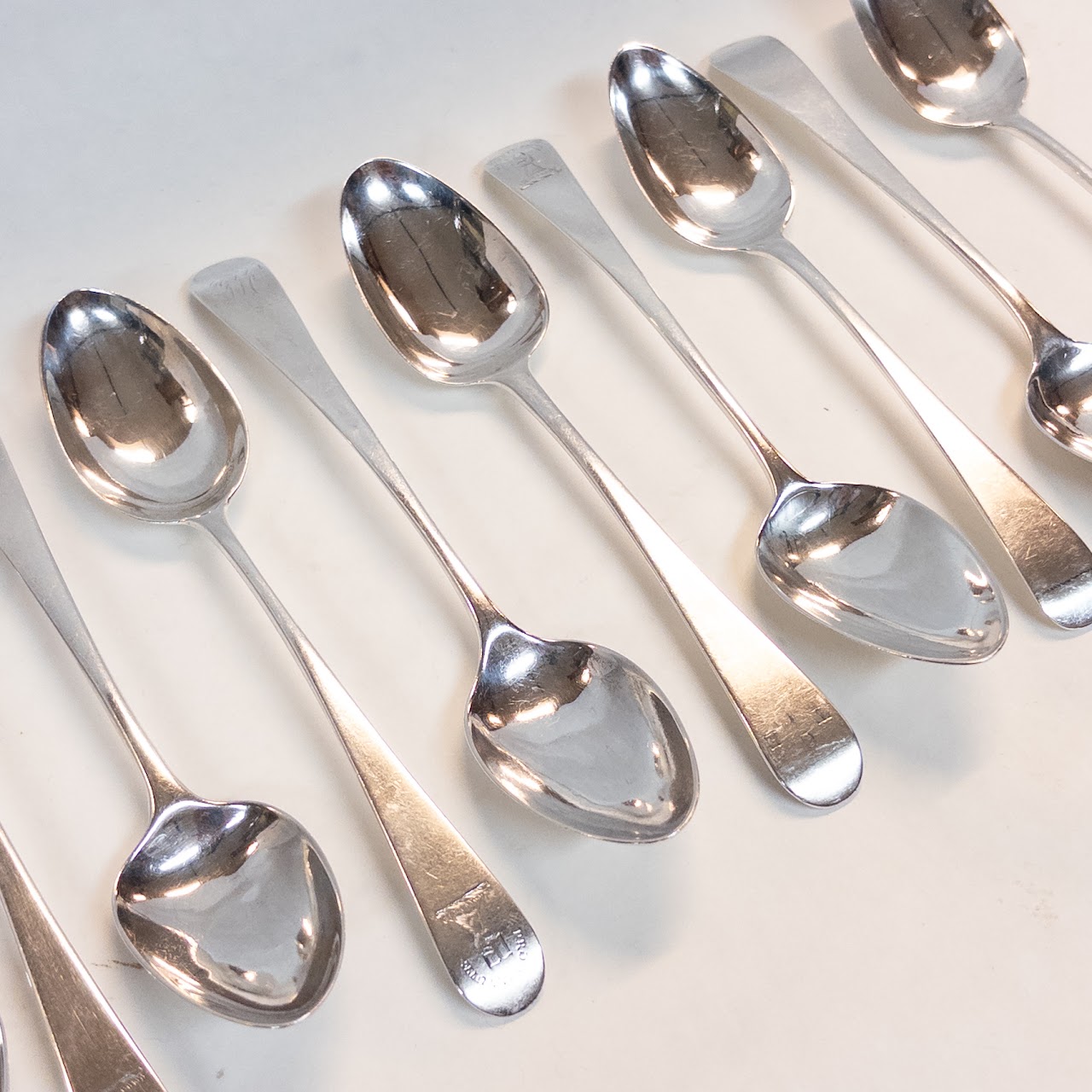 Sterling Silver Set of 10 Dessert Spoons