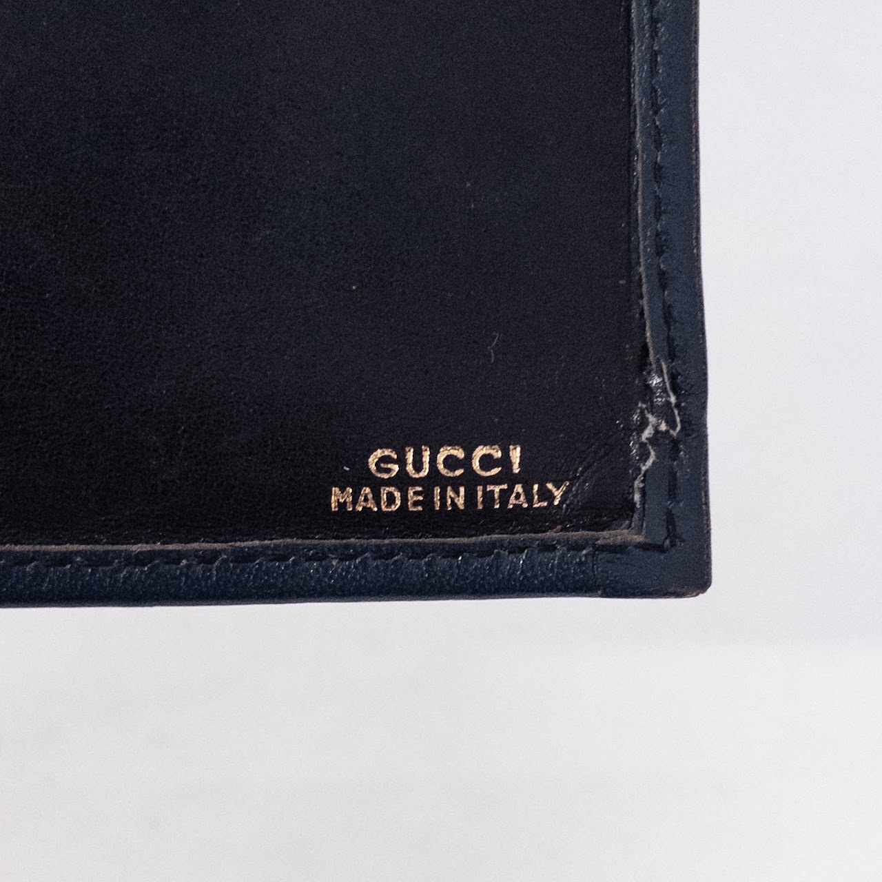 Vintage Gucci GG House Web Breast Wallet