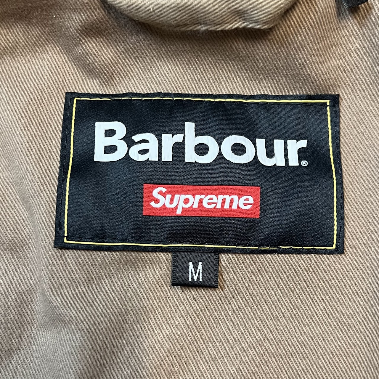 Supreme x Barbour Waxed Canvas Leopard Print Field Jacket