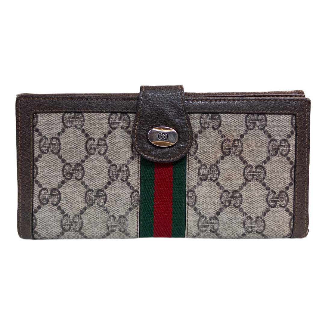 Gucci GG Sherry Supreme Bi-Fold Wallet