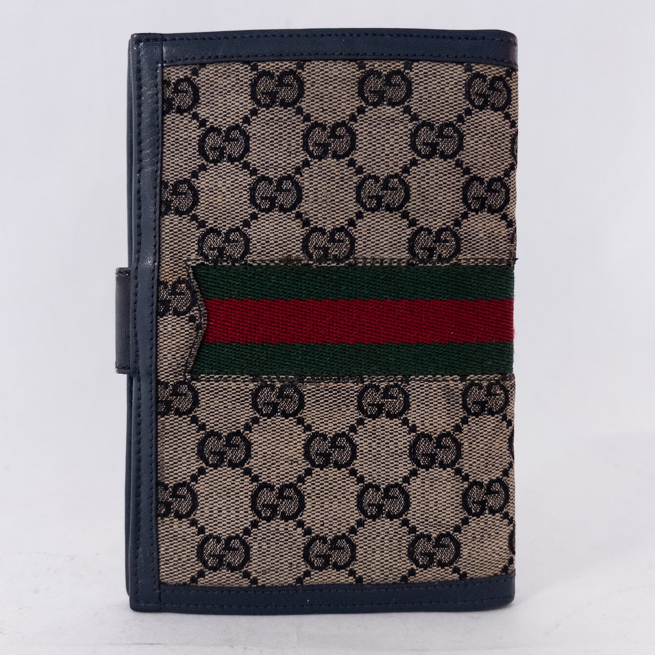 Vintage Gucci GG House Web Breast Wallet