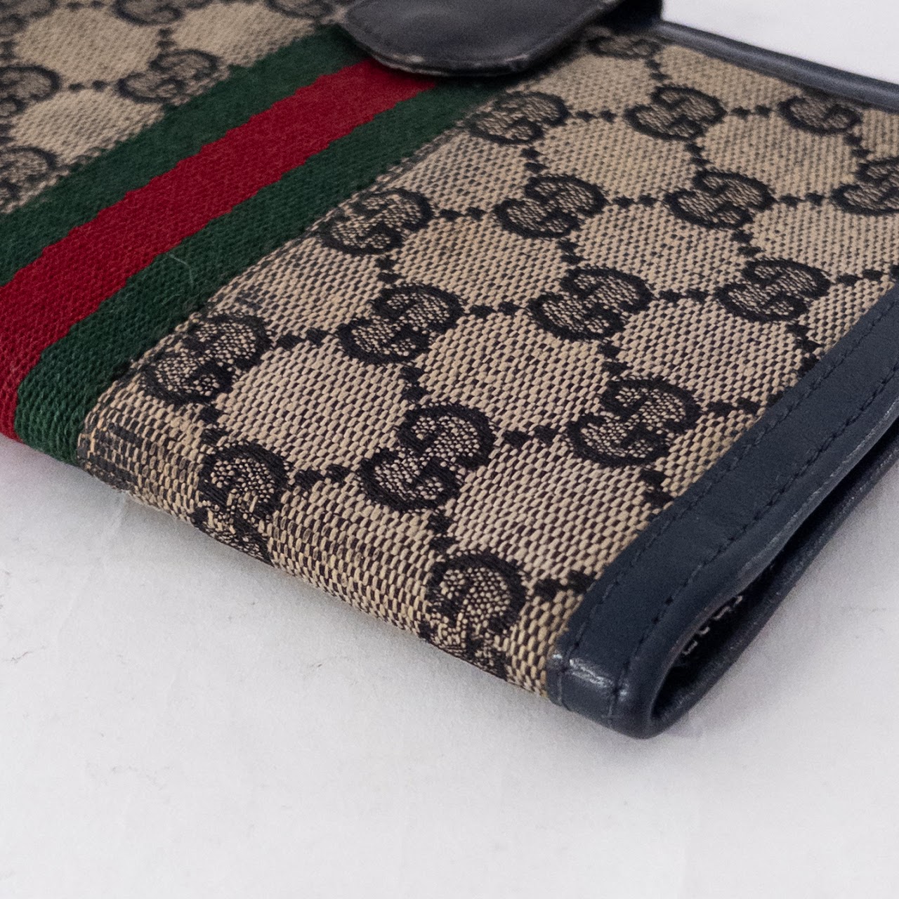 Vintage Gucci GG House Web Breast Wallet