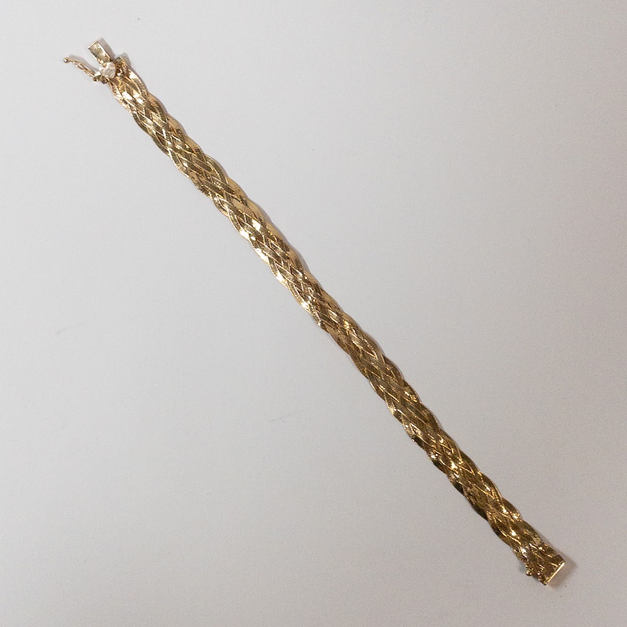 14K Gold Braided Bracelet