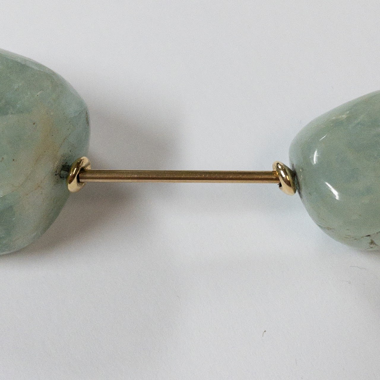 14K Gold and Aquamarine Necklace