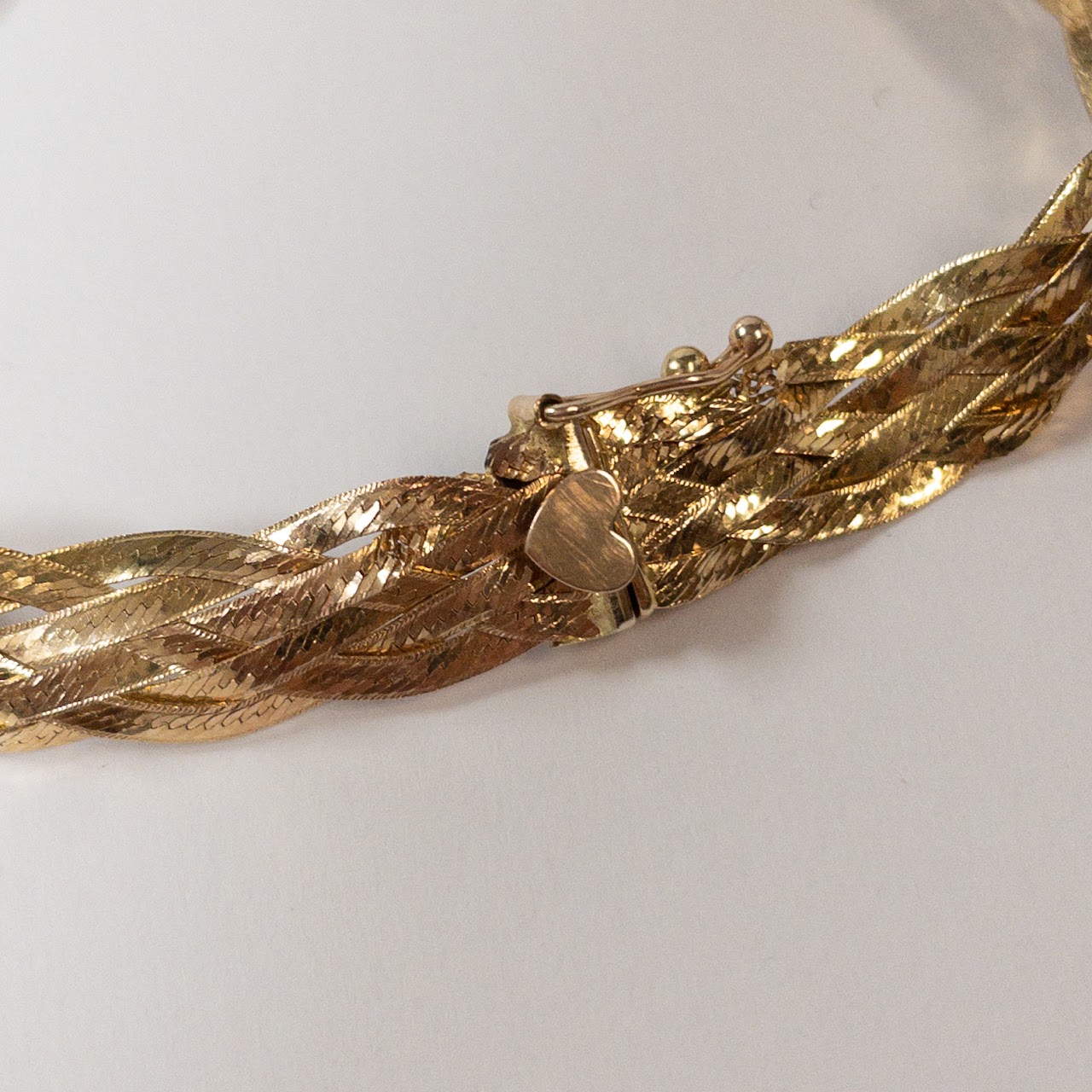 14K Gold Braided Bracelet