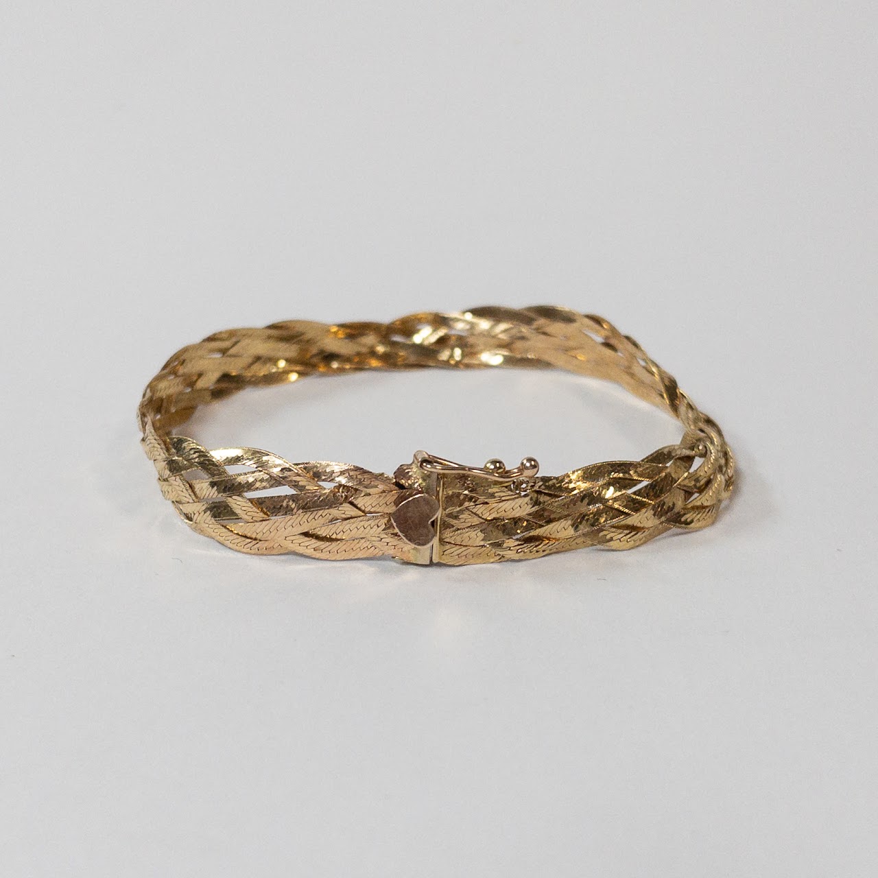 14K Gold Braided Bracelet