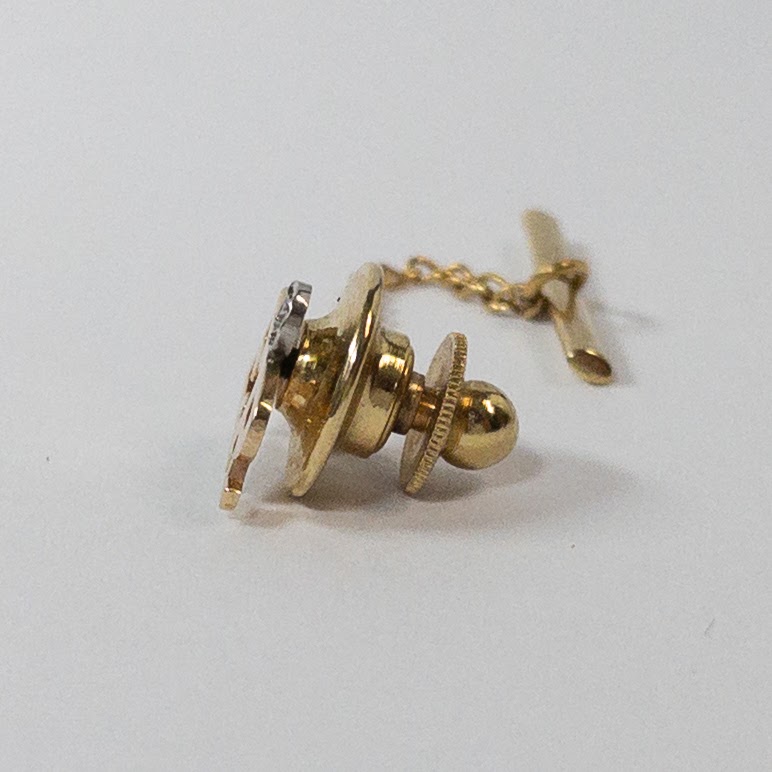 14K Gold and Diamond 'ER' Tie Tack