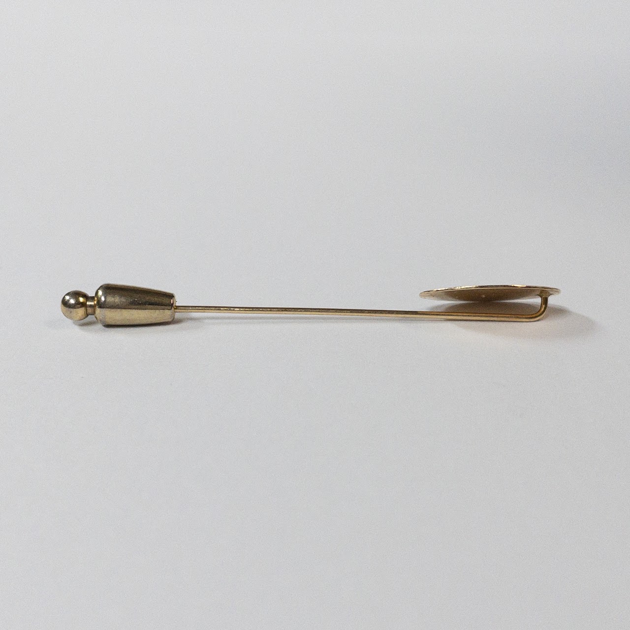 14K Gold 'E' Monogrammed Stick Pin