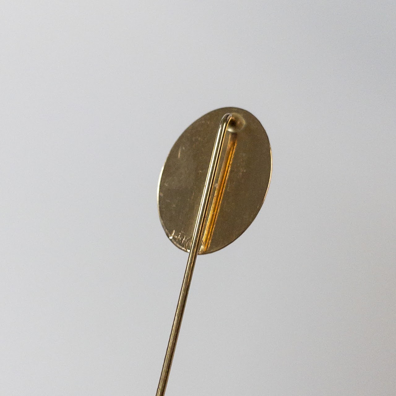 14K Gold 'E' Monogrammed Stick Pin