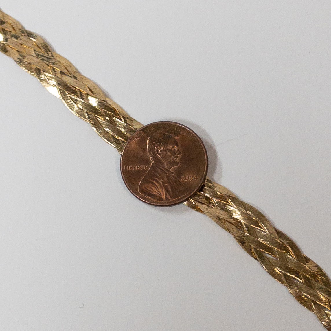 14K Gold Braided Bracelet