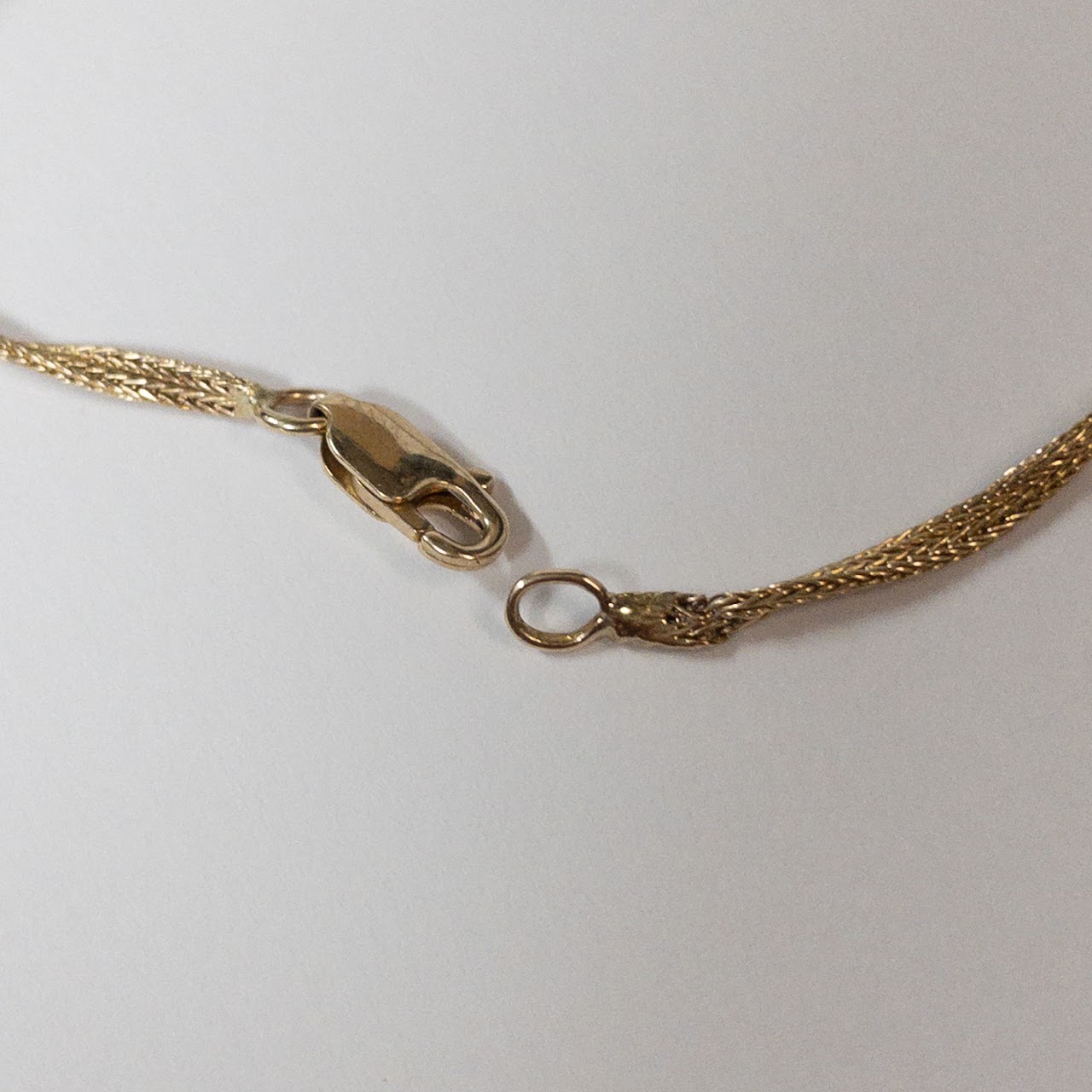 14K Gold Twisted Chain Bracelet