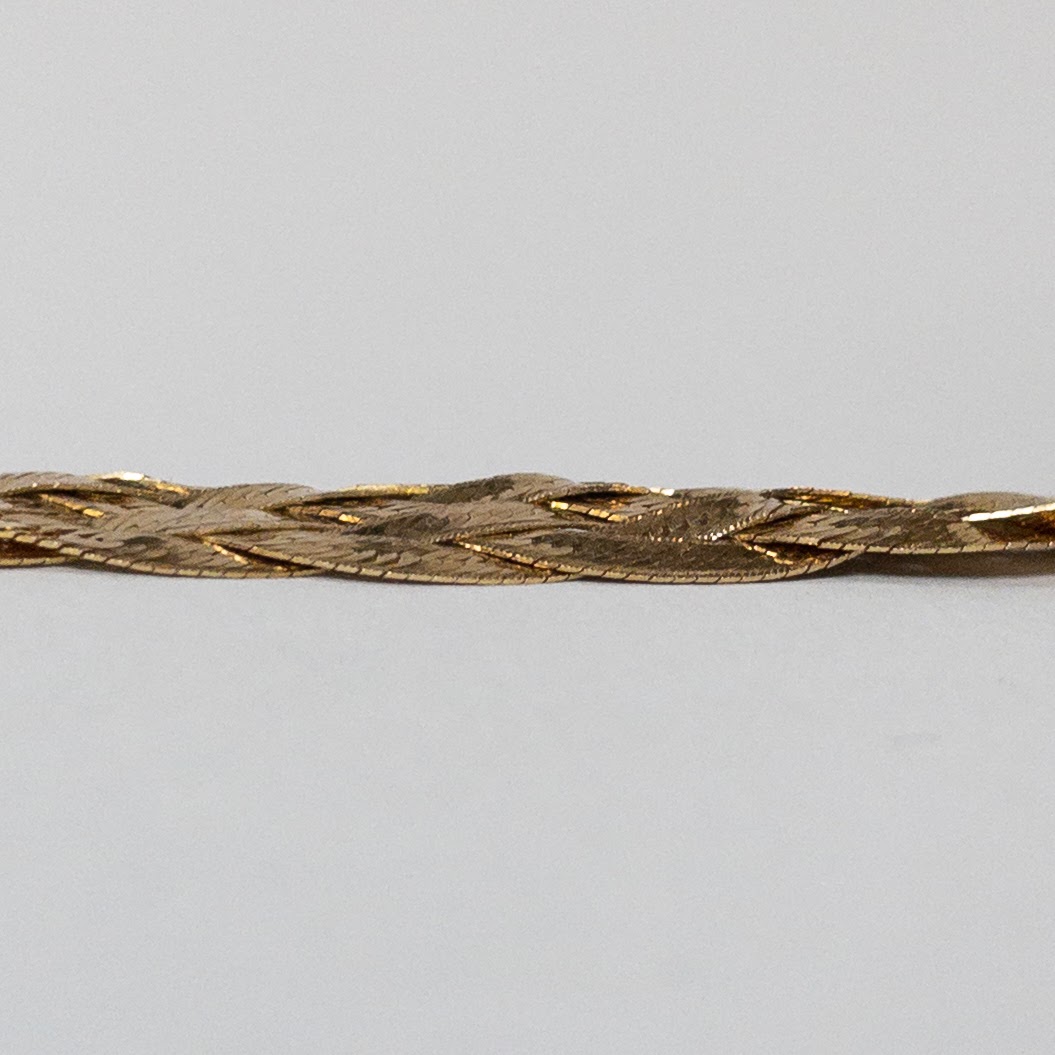 14K Gold Braided Bracelet