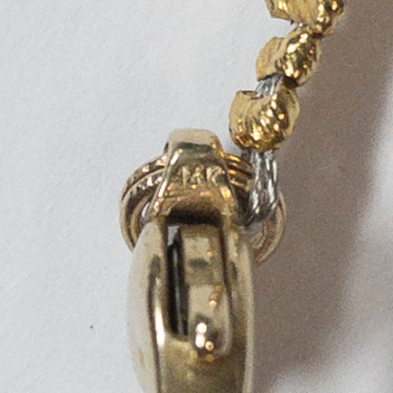 14K Gold and Aquamarine Necklace