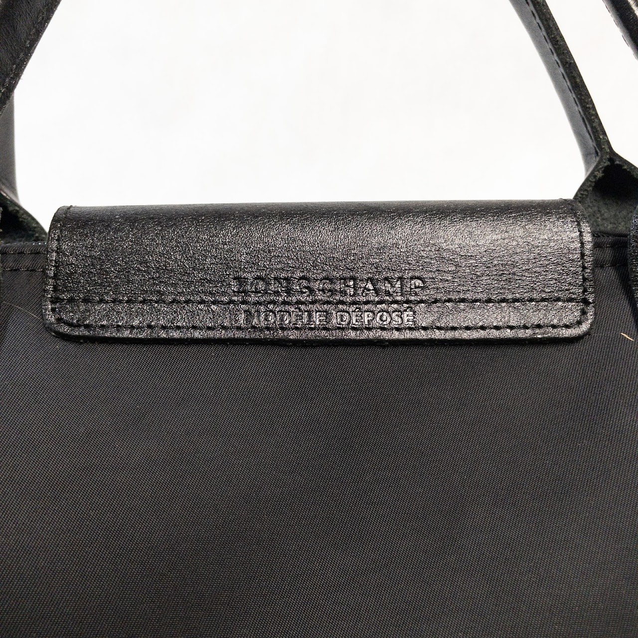 Longchamp Black Nylon Tote Bag