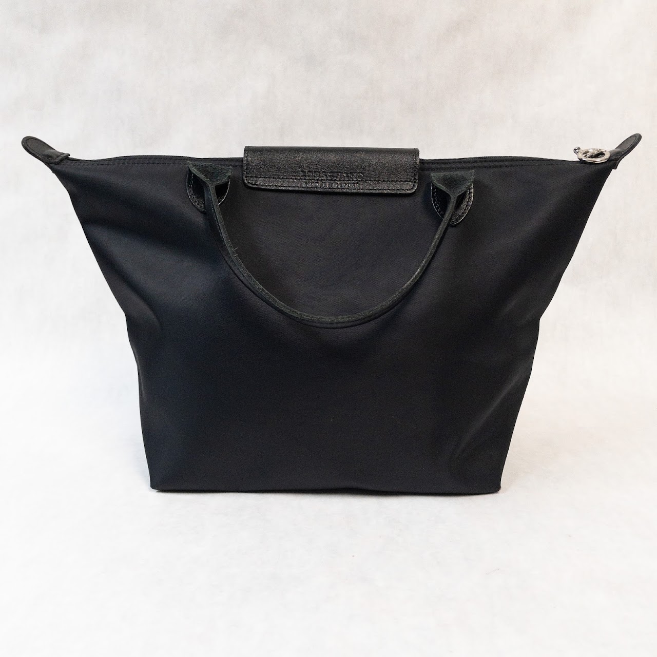 Longchamp Black Nylon Tote Bag