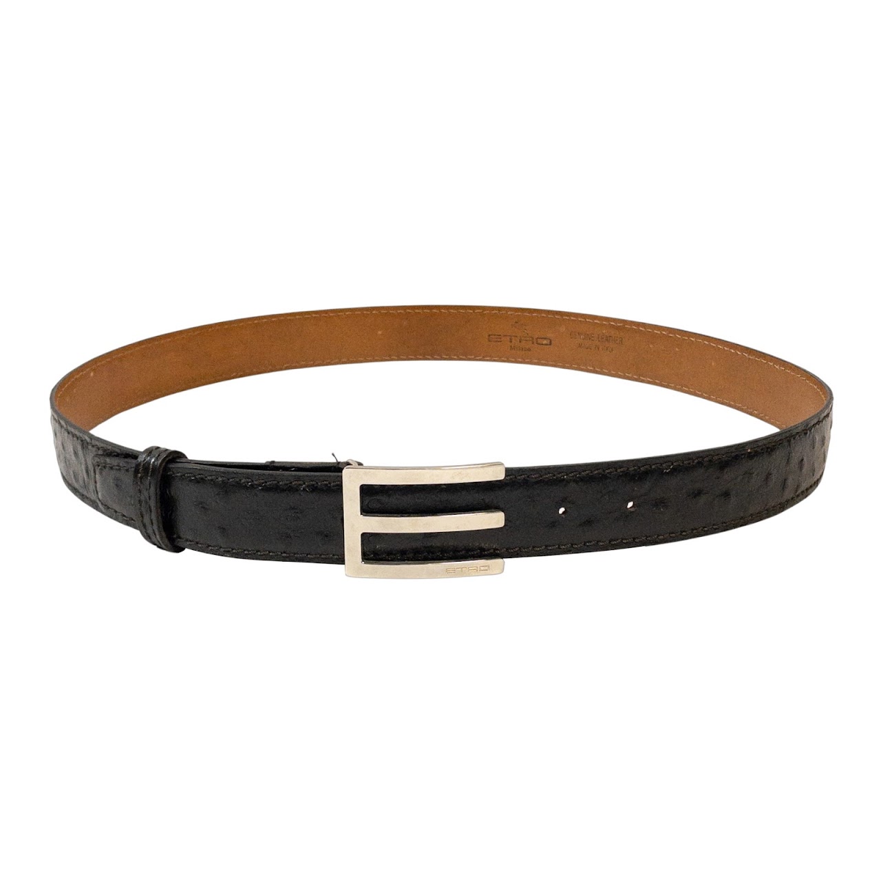 ETRO logo-buckle leather belt - Brown