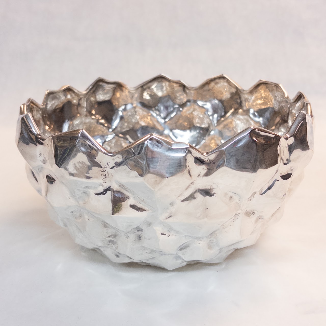 Sterling Silver Tiffany & Co. Rocky Surface Bowl