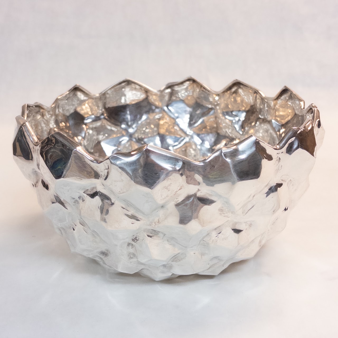 Sterling Silver Tiffany & Co. Rocky Surface Bowl