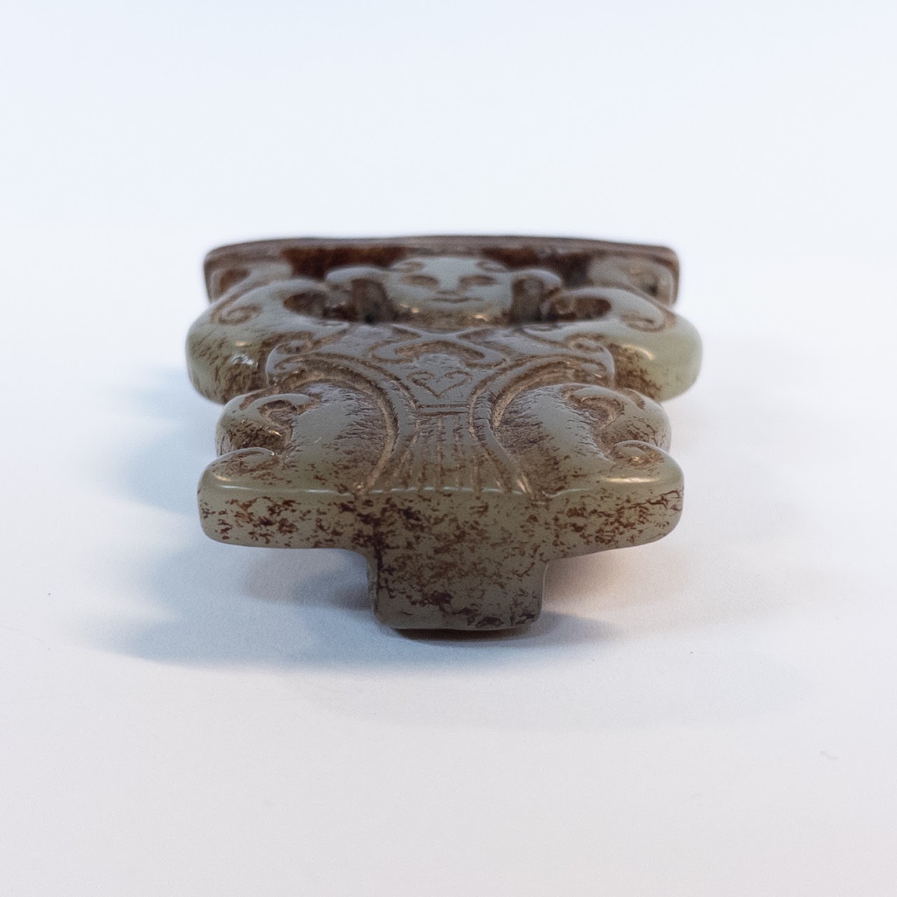 Chinese Jade Buddha Belt Buckle