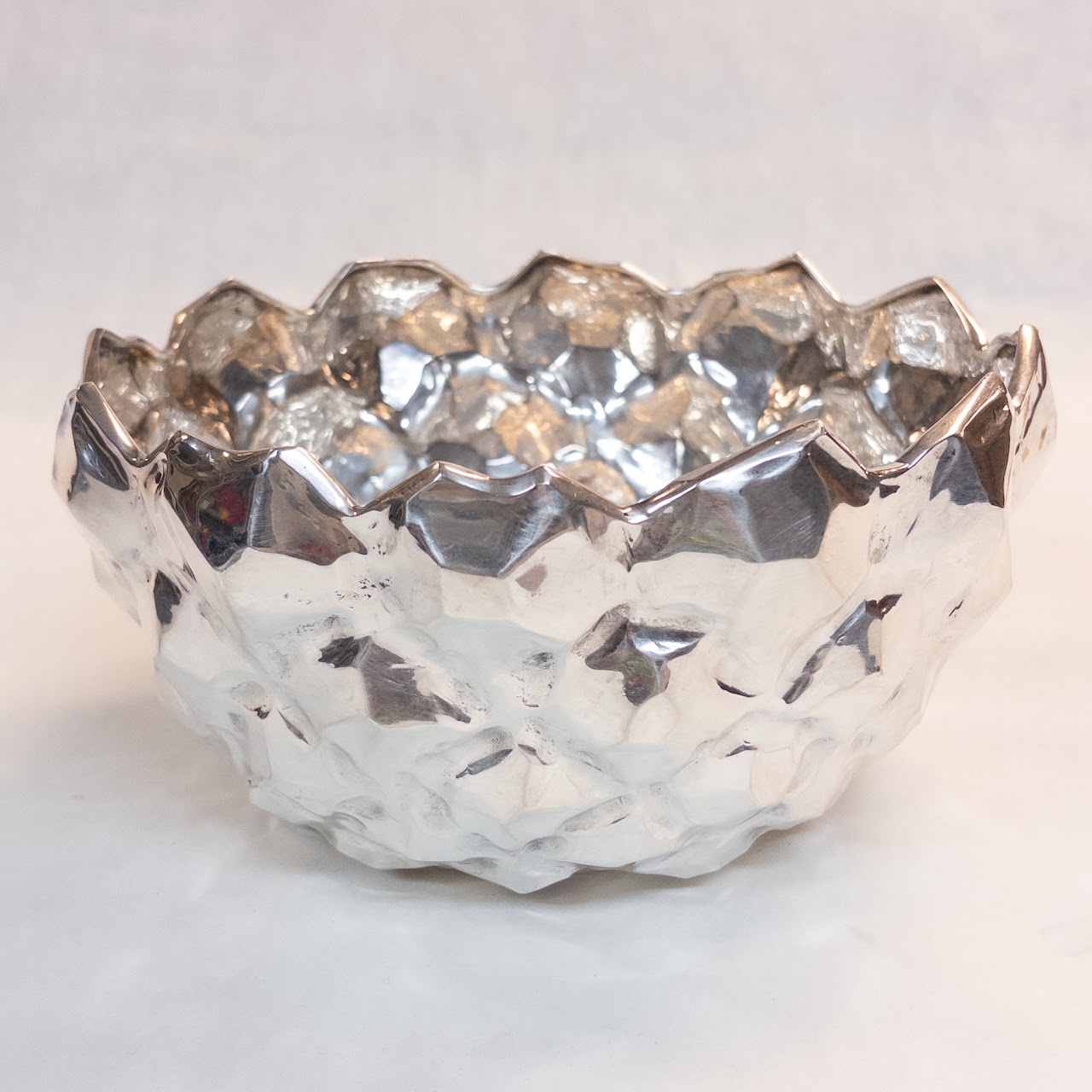 Sterling Silver Tiffany & Co. Rocky Surface Bowl