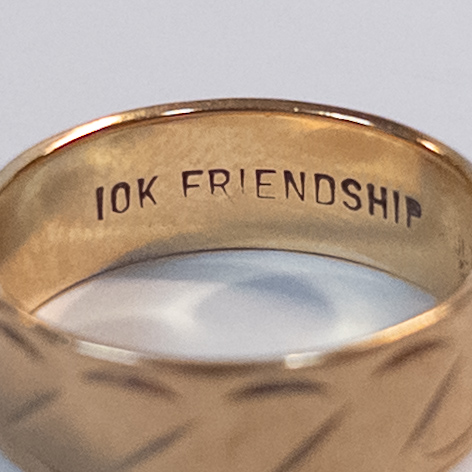 10K Gold Friendship Ring