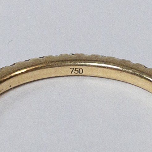 VRAI 18K Gold Pavé Diamond Infinity Band Ring