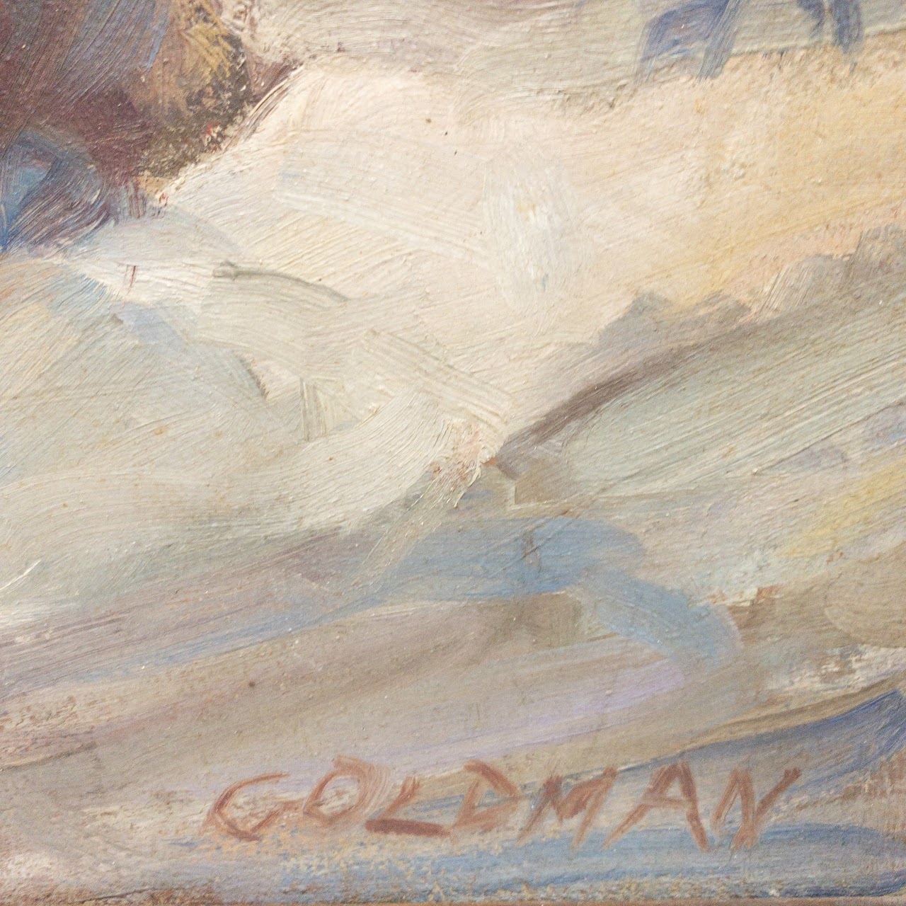 Goldman Signed Oil Painting