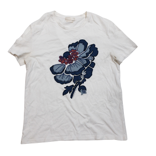 Alexander McQueen Floral Embroidered T-Shirt
