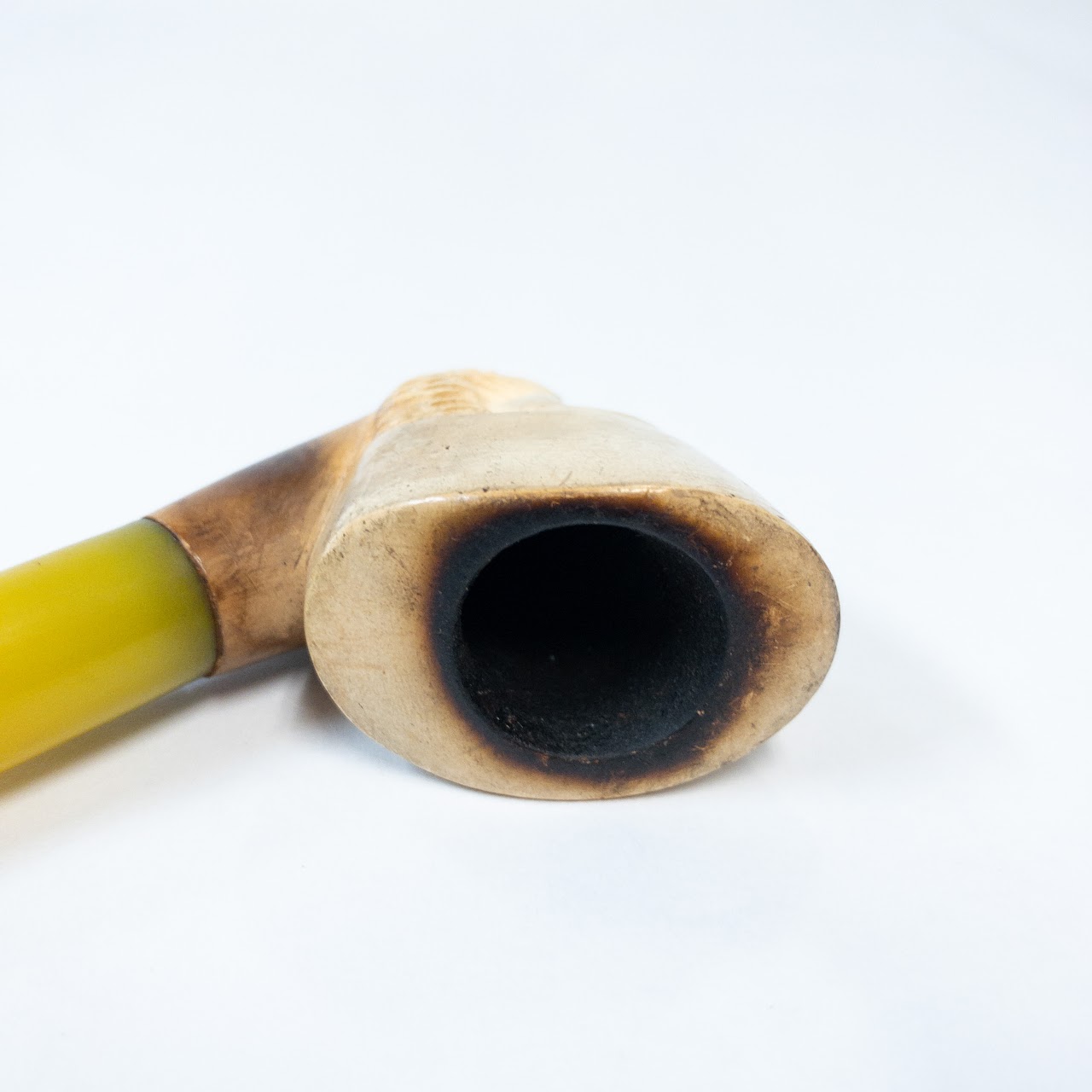 Carved Bone Vintage Smoking Pipe