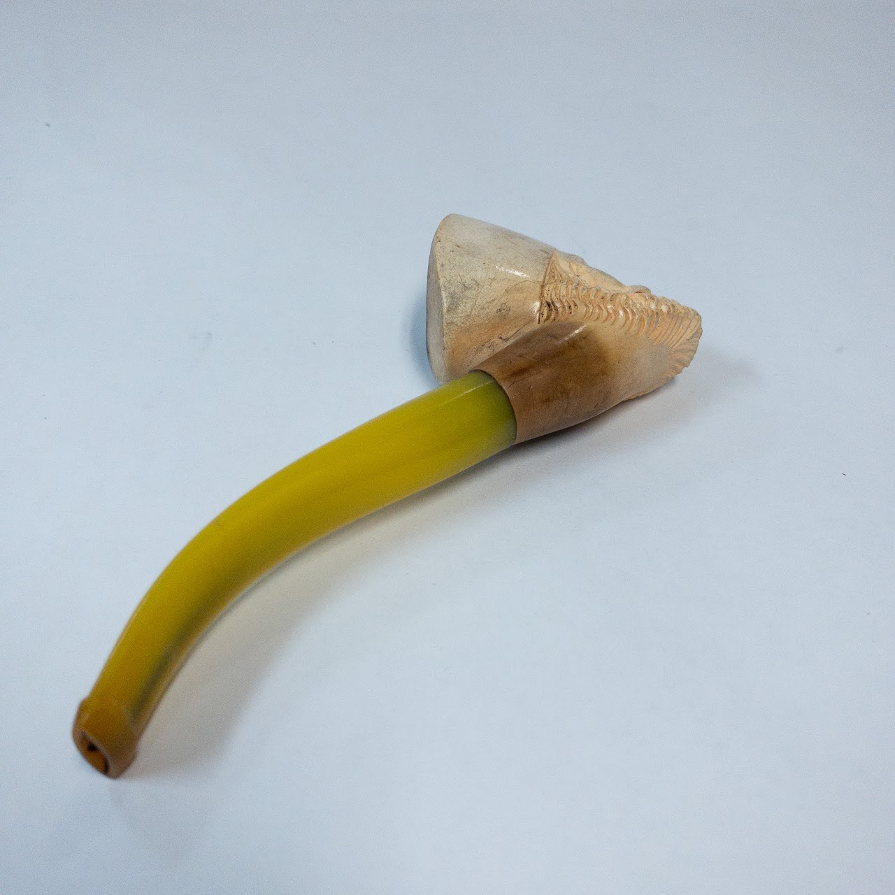 Carved Bone Vintage Smoking Pipe