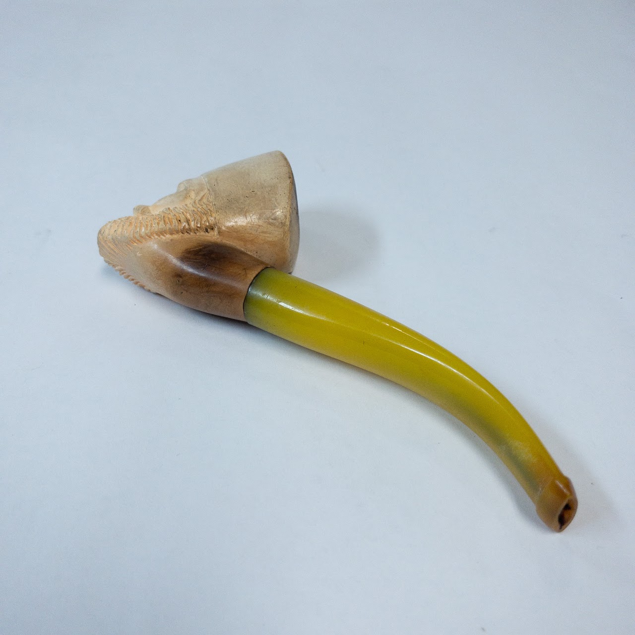 Carved Bone Vintage Smoking Pipe